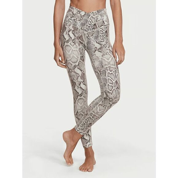 Victorias Secret Love Cloud Crossover Snake Skin Print Leggings Size 10 NWOT - Picture 7 of 8